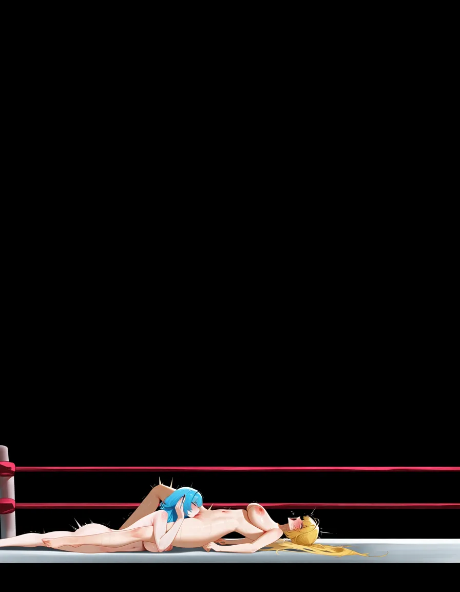 Rachel_(ninja_gaiden)_blonde_hair, @mirko , 2girls yuri sex , wrestling_ring, wrestling orgasm pussy_juice, defeated,, squirting bruises, cunnilingus, face_sitting ahegao, nude, hentai_studio_quality, hentai_studio_quality