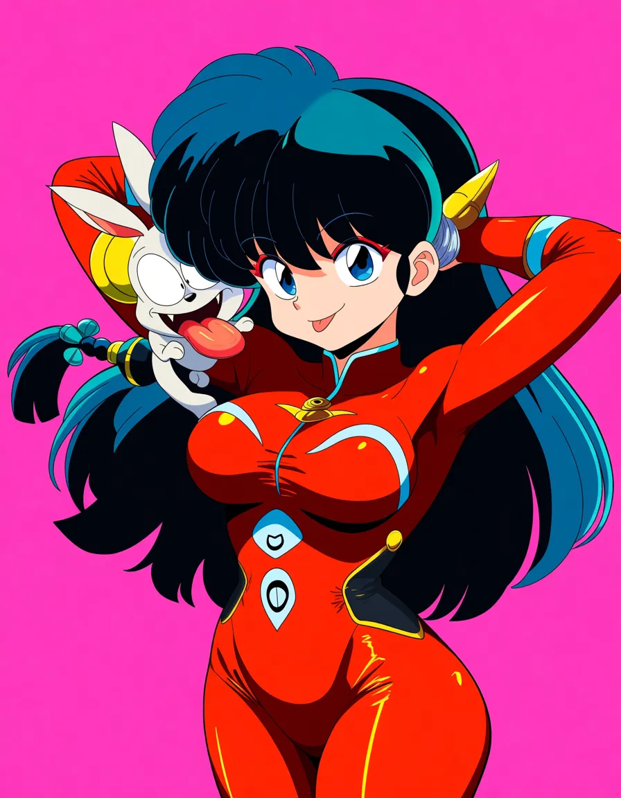 Ranma 1/2 play with happosai. Ranma with fingger play a sunhole tongue_out , plugsuit, hentai_studio_quality