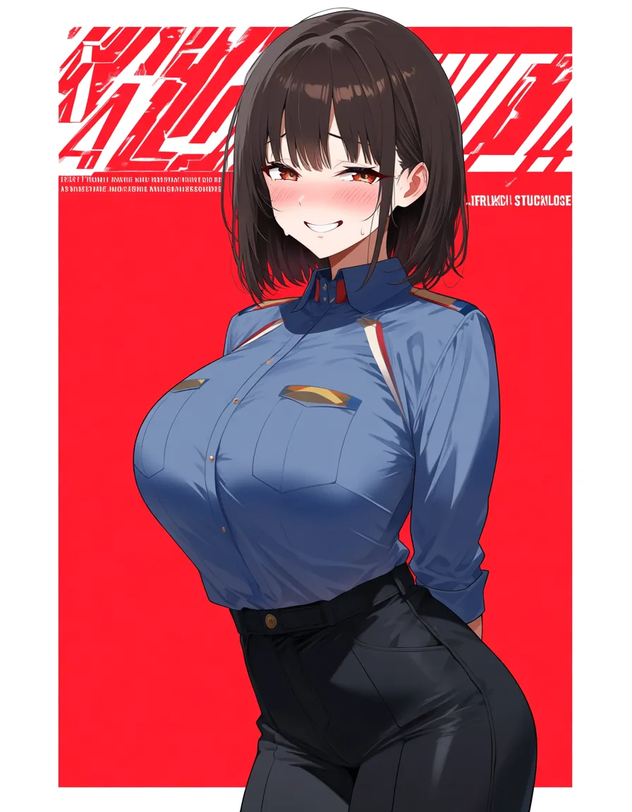 absurdres, highres, milf, shirt, creampie, shy smile, eroge aesthetic, hentai_studio_quality