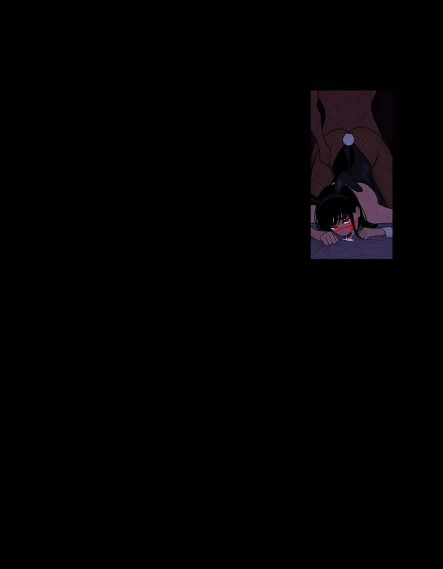 Yoru from chainsaw man, doggystyle, comic style, comic, comic panels, moaning, sex, hearts, playboy_bunnysuit, fishnet tights, bunny tail, drooling, red eyes, sweat, smirking, looking back at partner, dark room, bedroom, cum, hentai_studio_quality