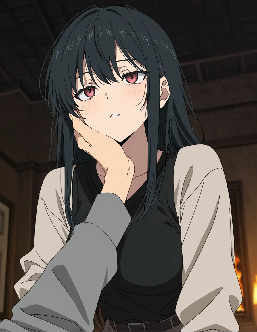 sharp focus, 8k uhd, couple, sidelocks, long sleeves, futanari, 8k uhd photo, (anime style:1.3), 2d, anime screencap, cel shading, flat color