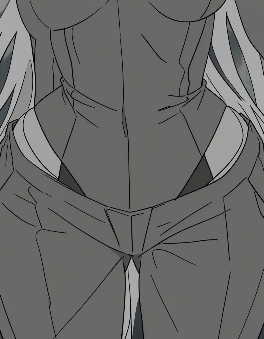 masterpiece, best quality, 2girls, blowjob, wide hips, pants, studio anime look, (anime style:1.3), 2d, anime screencap, cel shading, flat color
