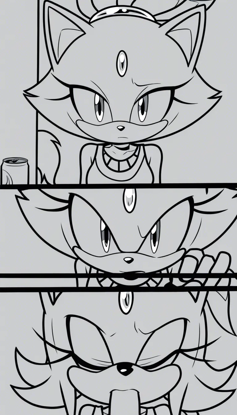 Can you have Blaze the cat give Sonic the hedgehog a blowjob?