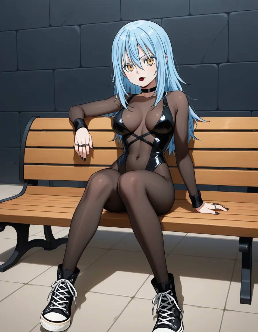 @rimuru_tempest, bodystocking black_nails, black lips, choker, multiple_rings, converse, Amazon fuck, large_breasts bench, hentai_studio_quality, hentai_studio_quality, hentai_studio_quality, hentai_studio_quality, hentai_studio_quality, hentai_studio_quality