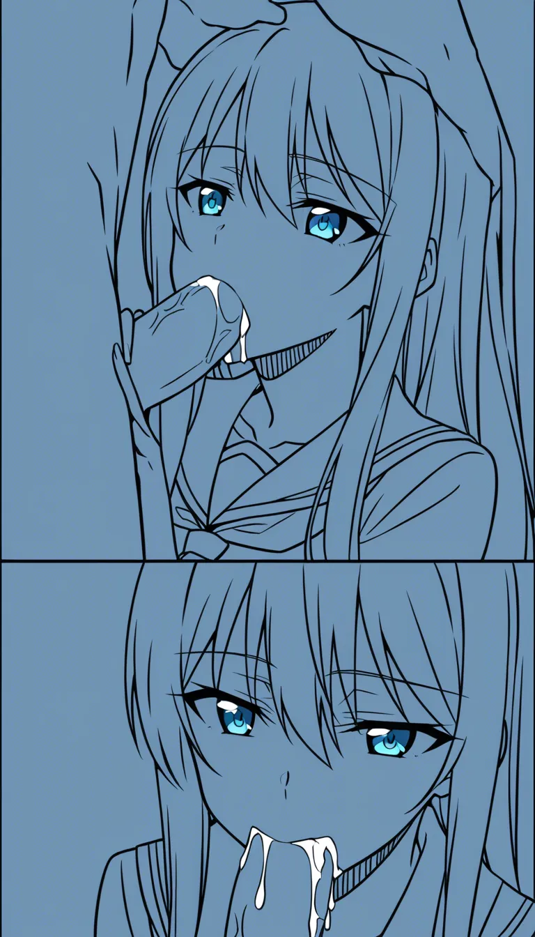 a Girl In School Uniform Sucking Cock And Drink Cum In Mouth