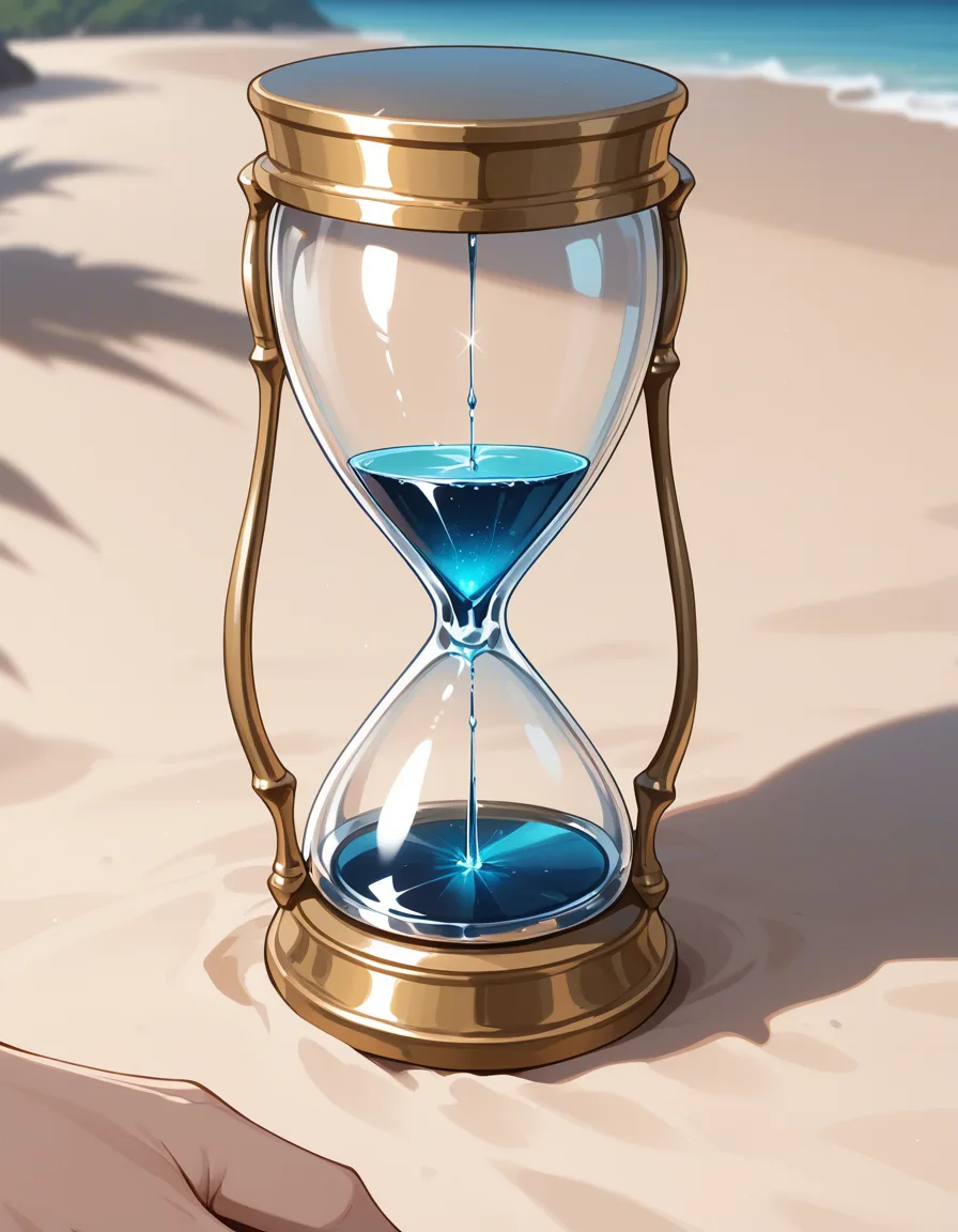 masterpiece, best quality, 1other, presenting, hourglass figure, beach, manga panel look, hentai_studio_quality