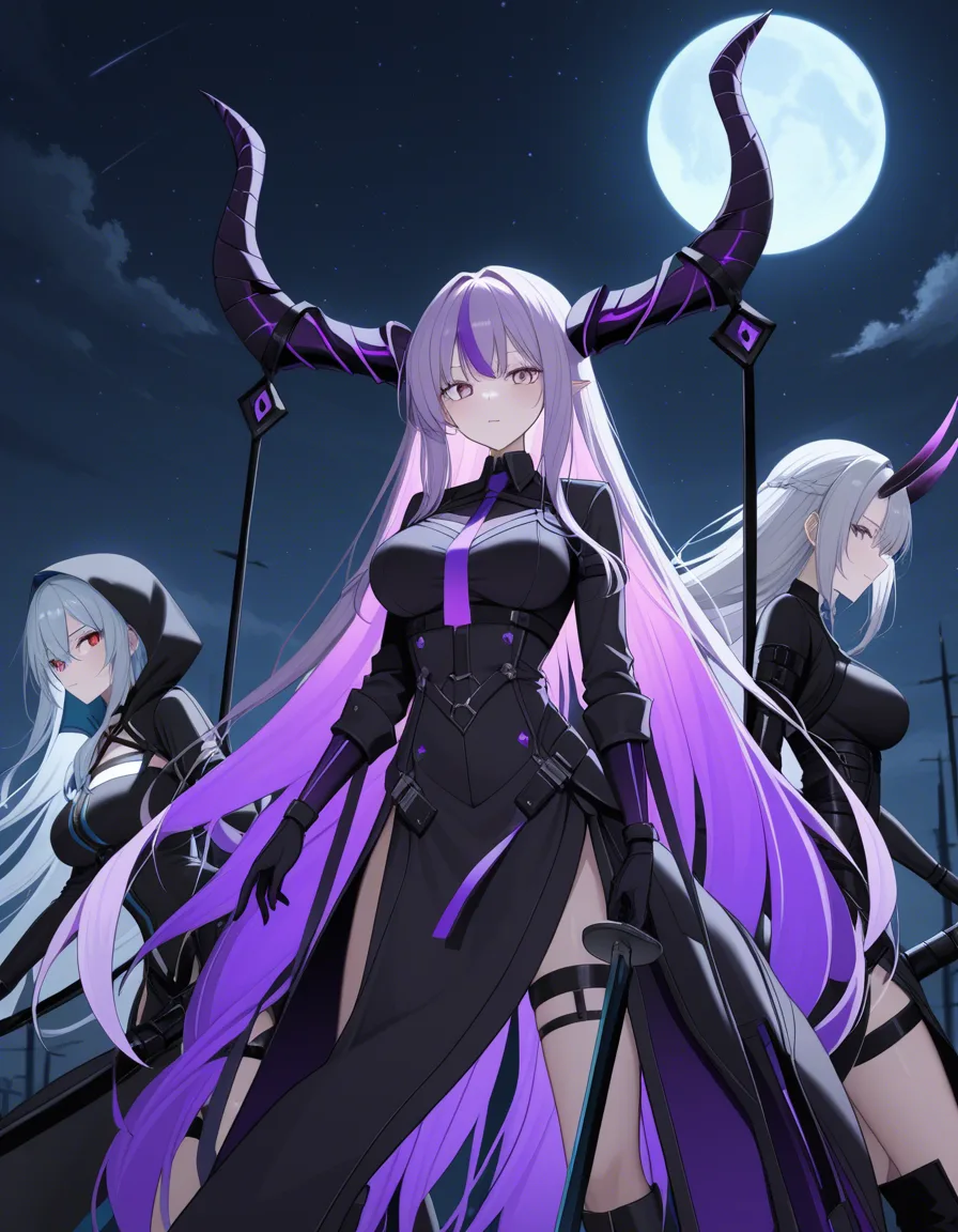 sharp focus, 8k uhd, 3girls, horns, futanari, moonlight, hyperrealistic
kotatsu Tamaki, hentai_studio_quality