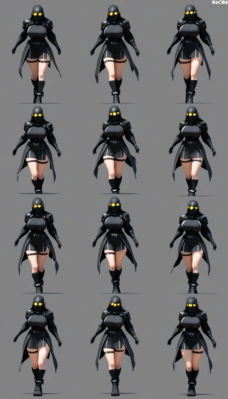 ultra detailed, 5girls, thigh strap, alternate costume, bondage, intense passion, eroge aesthetic, score_9, score_8, 3d render, octane render, subsurface scattering, ray tracing, smooth shading