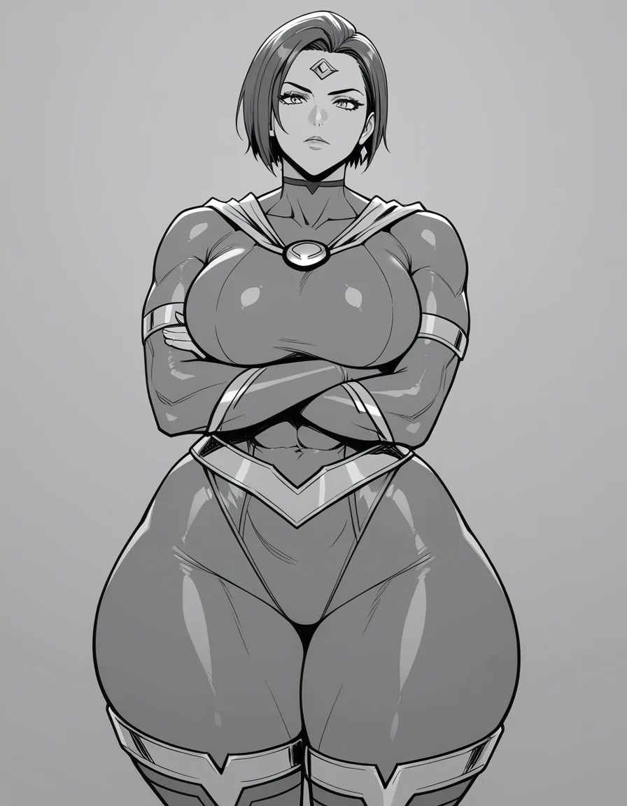 Super girl, from DC, large breasts, thick thighs, white background,  arms crossed 



[[masoq]], hentai_studio_quality, hentai_studio_quality