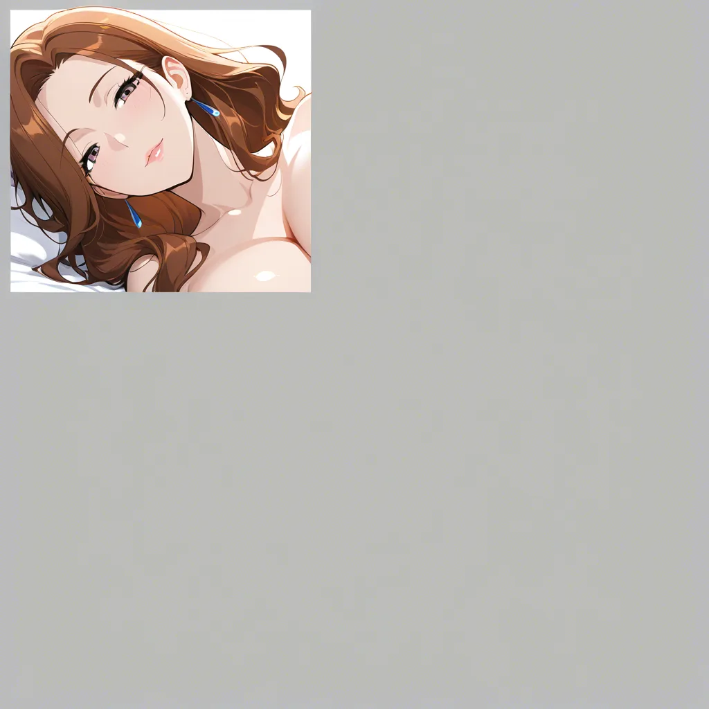 ultra HD, lifelike, from below, mature female, spooning, collarbone, transparent background, lifelike render