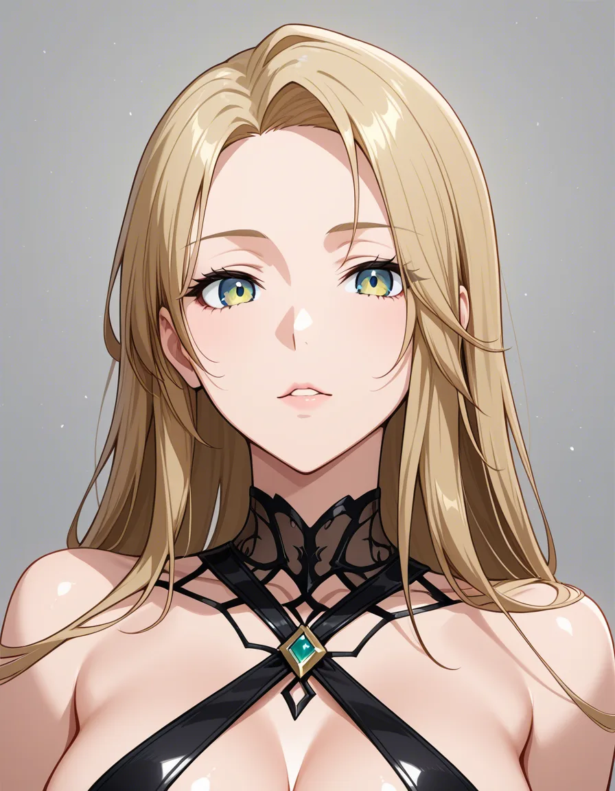 best quality, polished, 1girl, portrait long_hair bitting_lips, revealing_clothes, xl_boobs, clothed, head_only, hentai_studio_quality