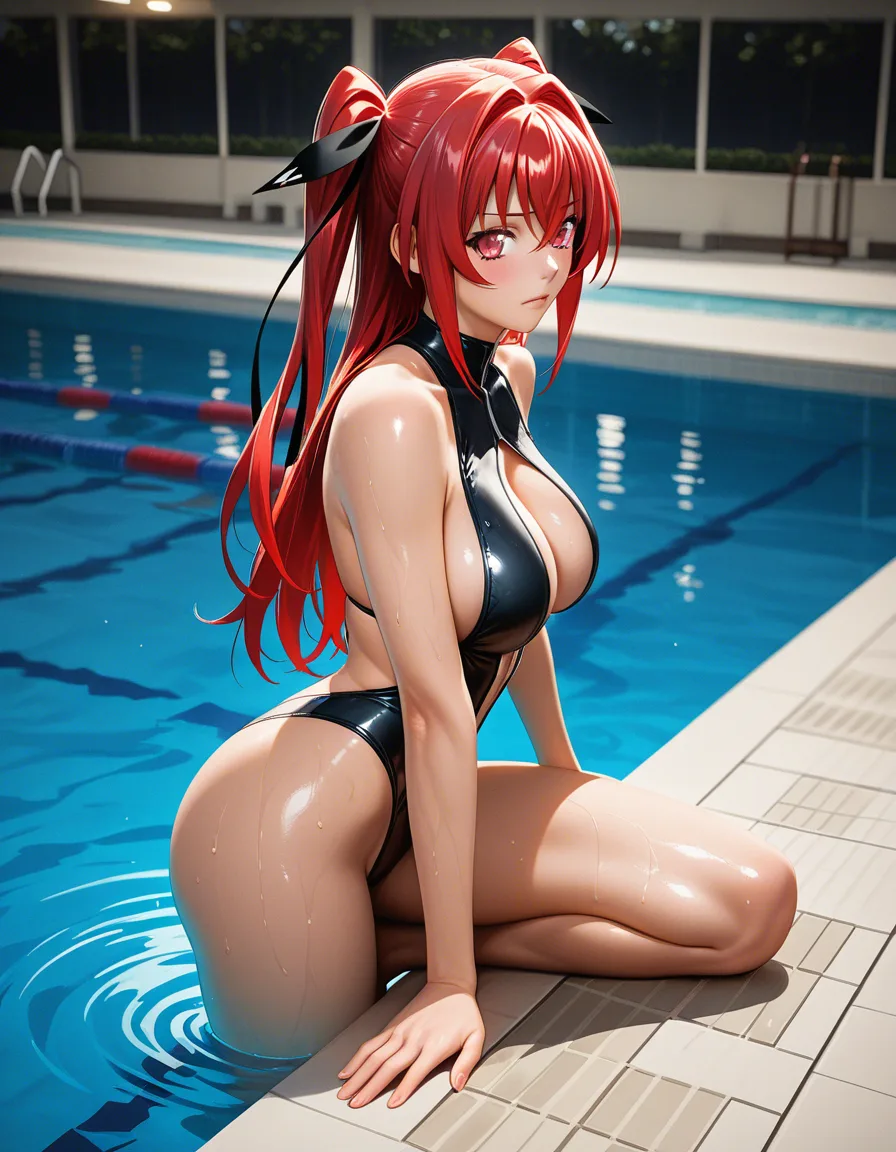 dslr, film grain, photorealistic, cinematic realism,
BREAK
1girl, naruse Mio, shinmai maou no Testament, swimsuit, revealing_clothes,
BREAK
School, pool,, hentai_studio_quality