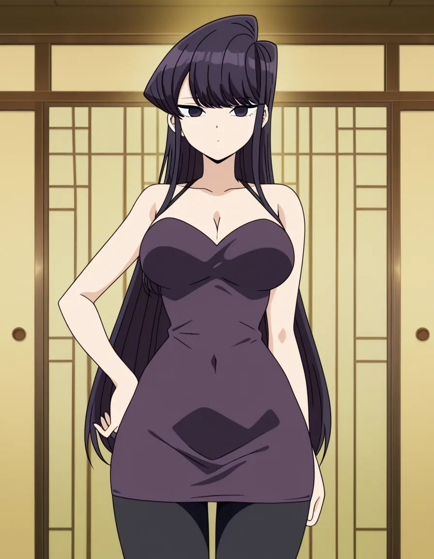 @komi_shouko  #leggings , #large_breasts  #short_dress  #long_hair  #thick_thighs 
No underwear 
Ntr sex with gym instructor, (anime style:1.3), 2d, anime screencap, cel shading, flat color, @00osamio00, hentai_studio_quality, hentai_studio_quality