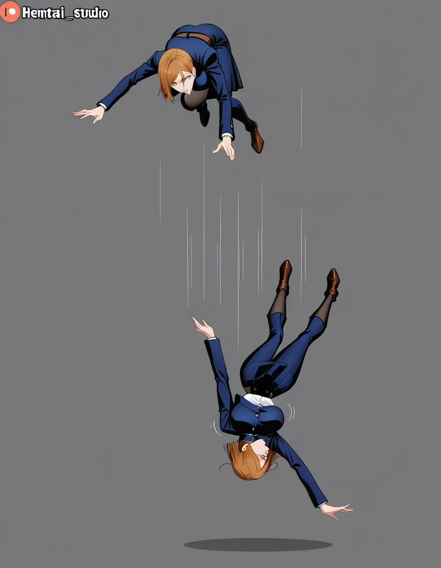 Kugisaki nobara,jump,playing bouncing_breasts, hentai_studio_quality