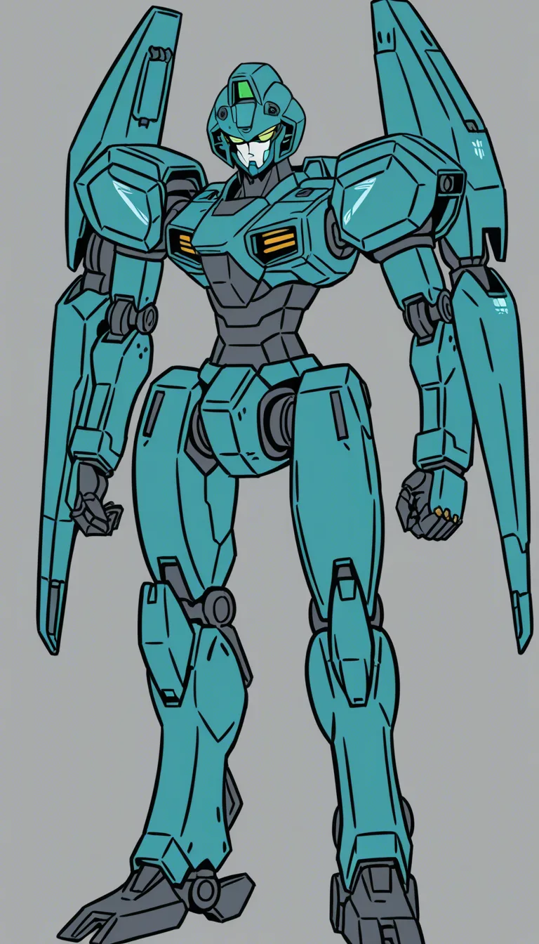 mech stand,tentacle penetrate inside body mech