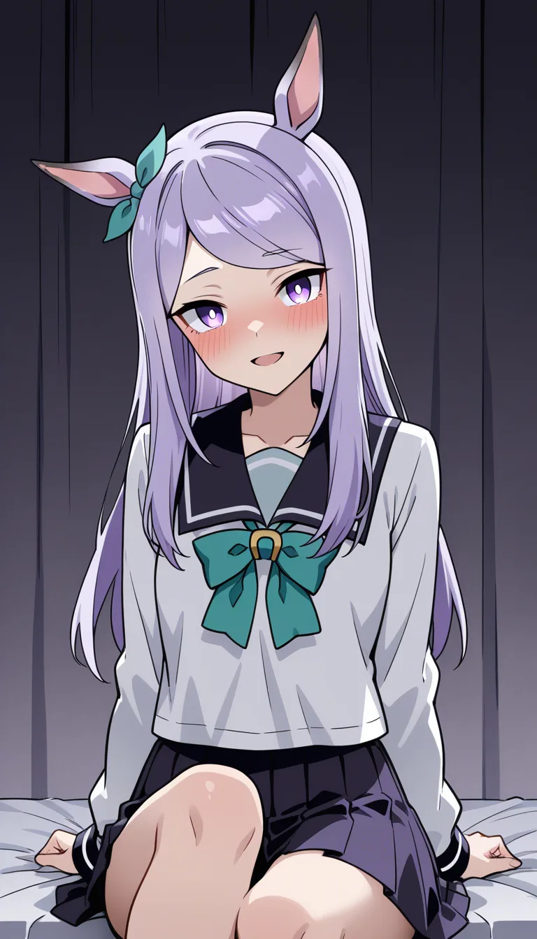 Umamusume mejiro mcqueen. school uniform. Yandere., hentai_studio_quality