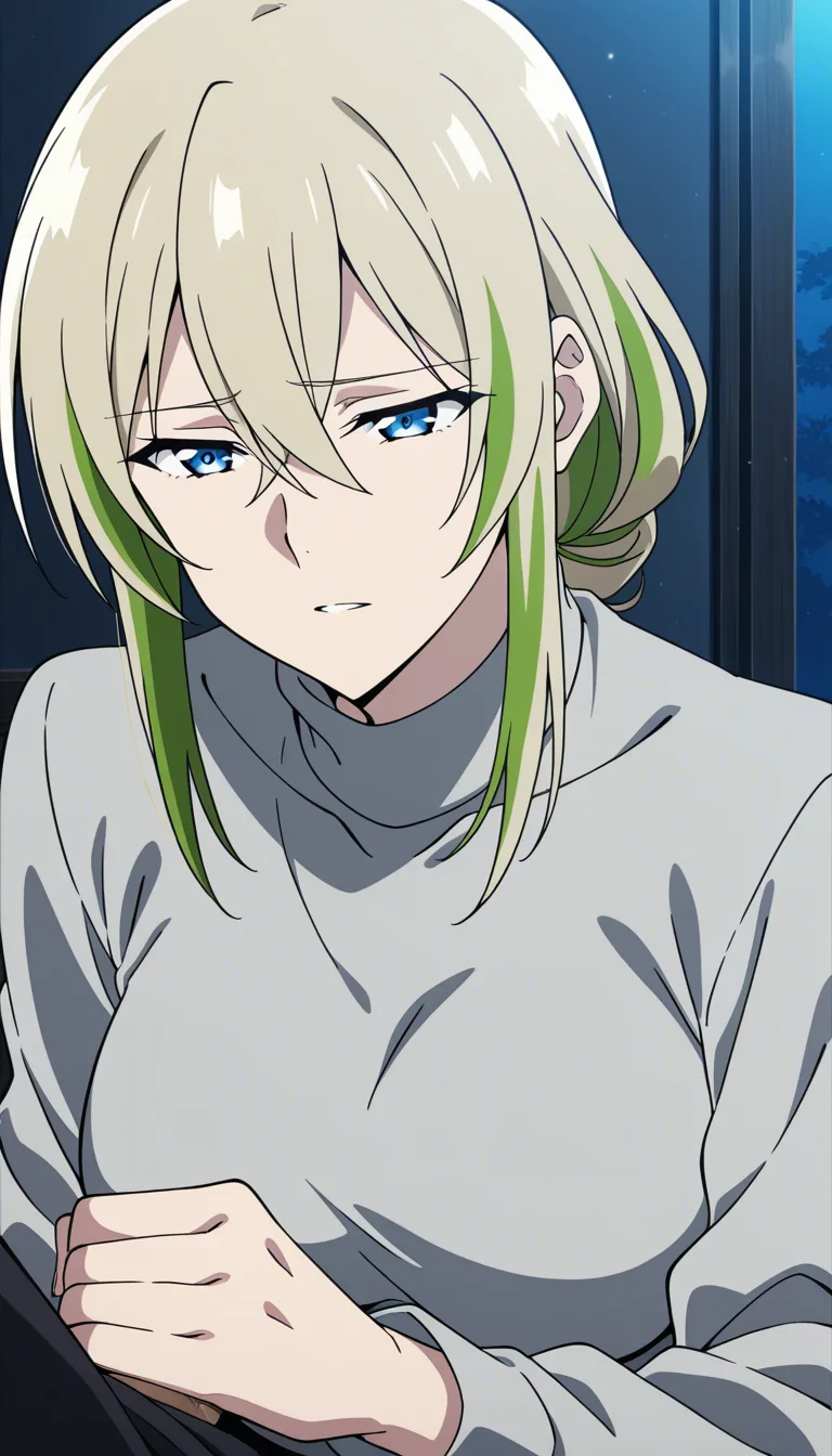 highly detailed, natural lighting, mature female, streaked hair, official alternate costume, handjob, cinematic realism