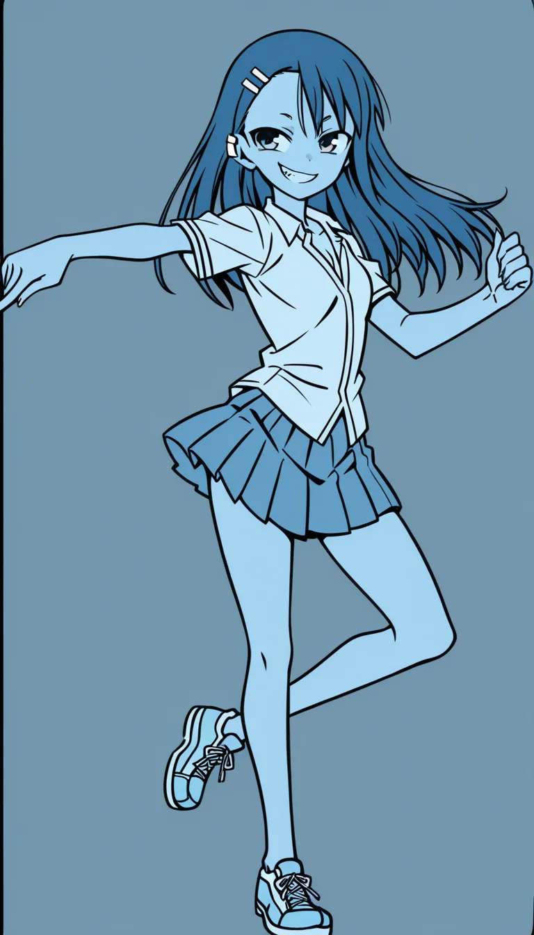 Nagatoro, dancing, looking back,