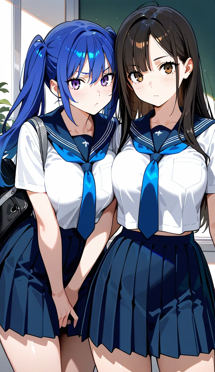 6 hot girls in school_uniform