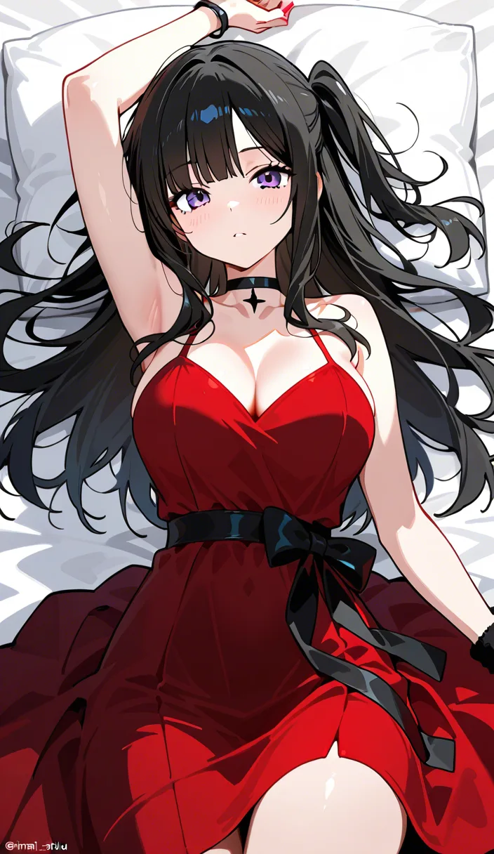 cute girl in red dress getting fucked