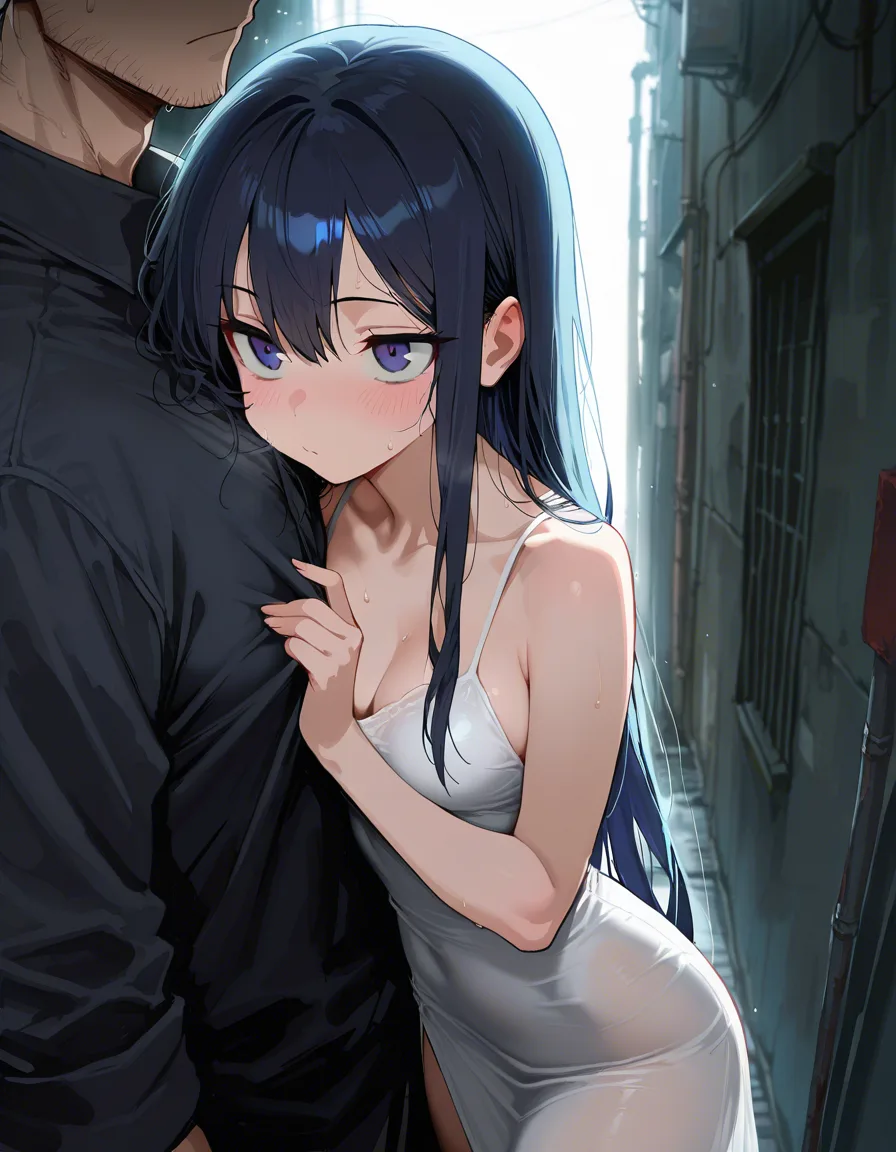 (masterpiece), best quality, very aesthetic, detailed face, sharp focus, beautiful, perfect lighting, masterpiece, best quality, amazing quality, absurdress, highly detailed, dramatic  light, (ultra-detailed), (ultra-detailed, 8k, gritty cinematic style)
 perfect lighting, very aesthetic, 1 girl, 1boy
BREAK
1girl, kawaii, cute, petite, beaurtiful face, thick lips, detailed eyes, big eyes, eyelashes, green eyes, blue t-shirt, lips, tied shirt, blonde, very long hair, lifted shirt, bare big breasts, nipples, fat pussy
BREAK
 girl on fours, doggy, kneeling on sofa, spread legs, top-down bottom-up, (hand on her own ass), pussy juice splash, smile, open mouth, teeth, tongue, adorable, nice, cute, glancing at viewer, suggestive, provocative

BREAK
1boy, grabbing girl's ass , huge penis, testicles, erection, penetrating girl's vagina,  

BREAK
dark background, blue theme, night, sofa, shelf filled with books, intellectual atmosphere, hentai_studio_quality