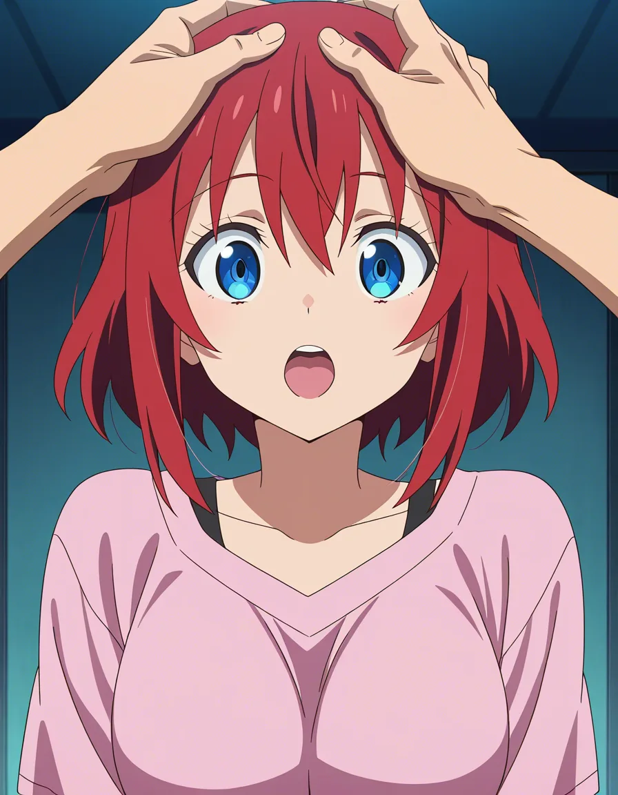 Asian girl giving me head bbc sloppily fellatio, (anime style:1.3), 2d, anime screencap, cel shading, flat color, @00osamio00