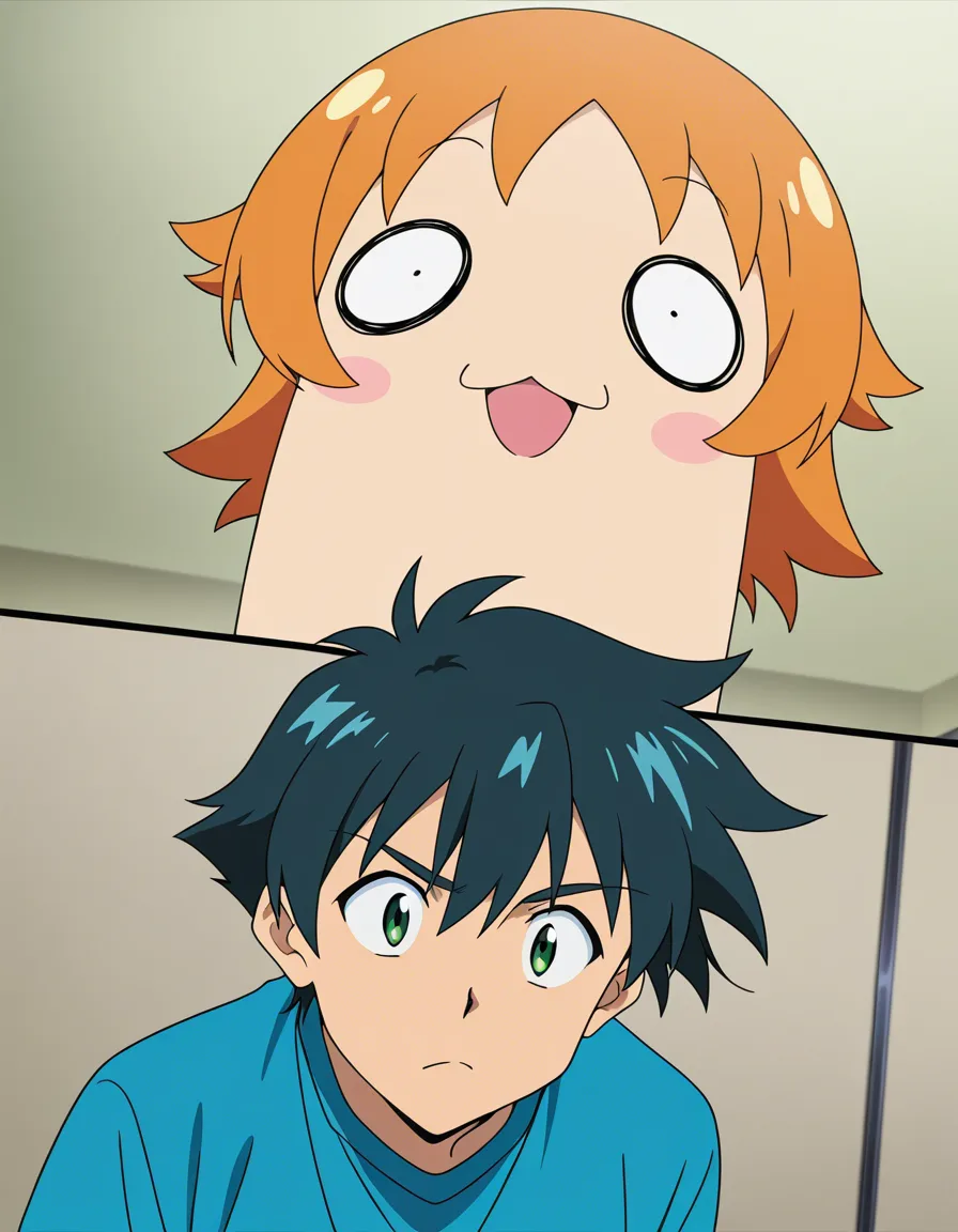 big dick femboy jerks of and cums, (anime style:1.3), 2d, anime screencap, cel shading, flat color