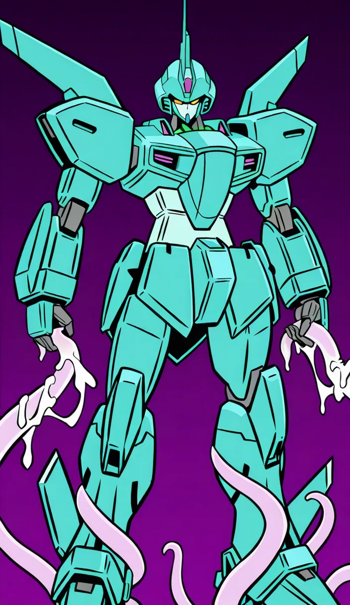mecha stand,tentacle around,tentacle grab mecha,tentacle fuck mecha,tentacle cum inside mecha,mecha stand