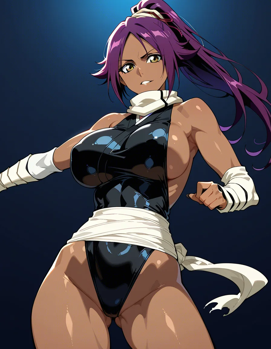 yoruichi bleach, hentai_studio_quality