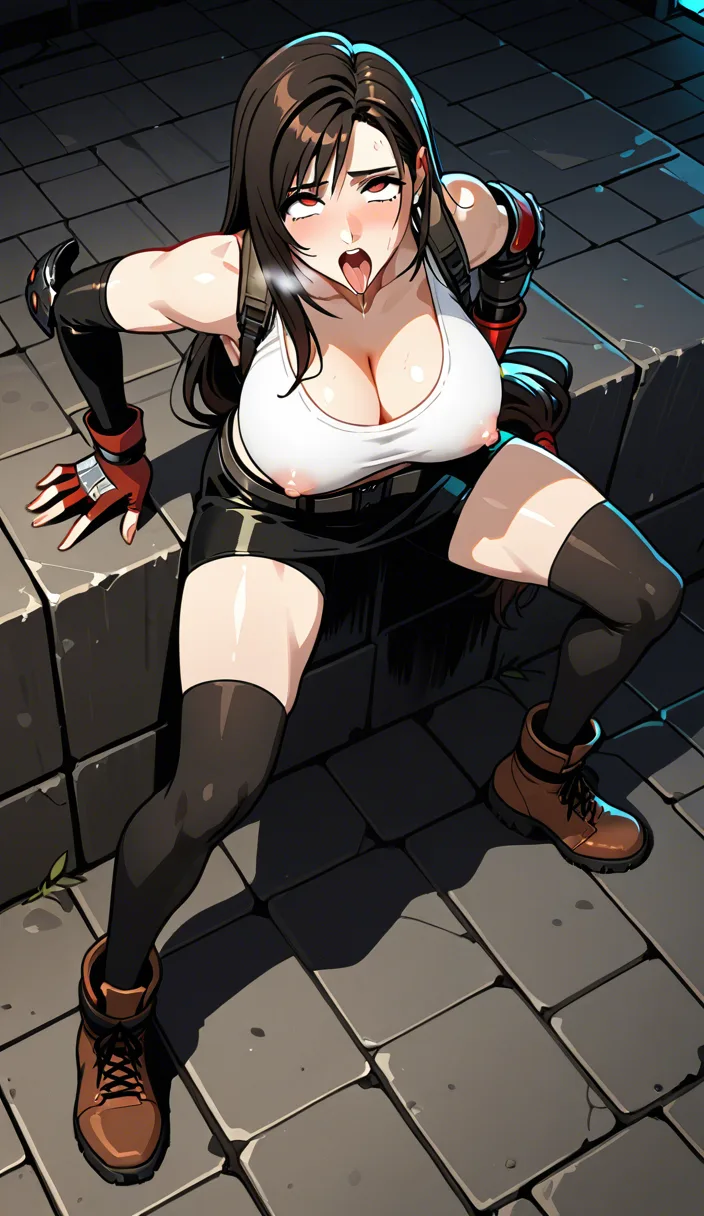 lara croft futanari fucking @tifa_lockhart ahegao