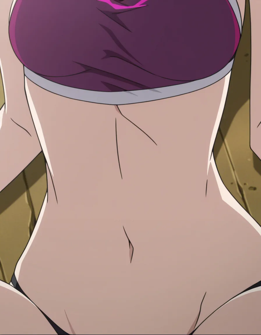 Jinx arcane league of legends full_body bikini, (anime style:1.3), 2d, anime screencap, cel shading, flat color doggystyle, hentai_studio_quality