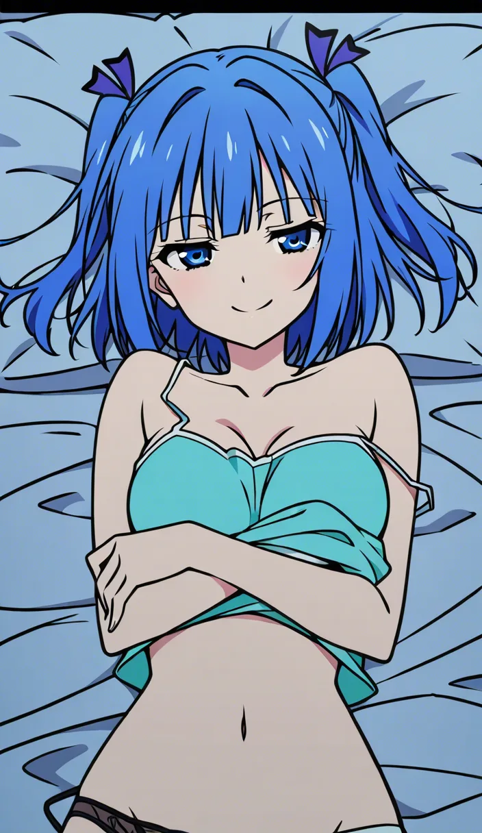 @nakano_nino undressing on her bed seductive_smile /masterpiece