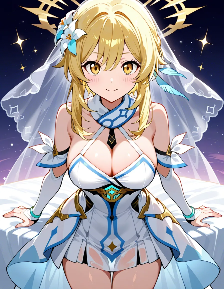 Create lumine with transparente clothes with female sumeru characters, hentai_studio_quality