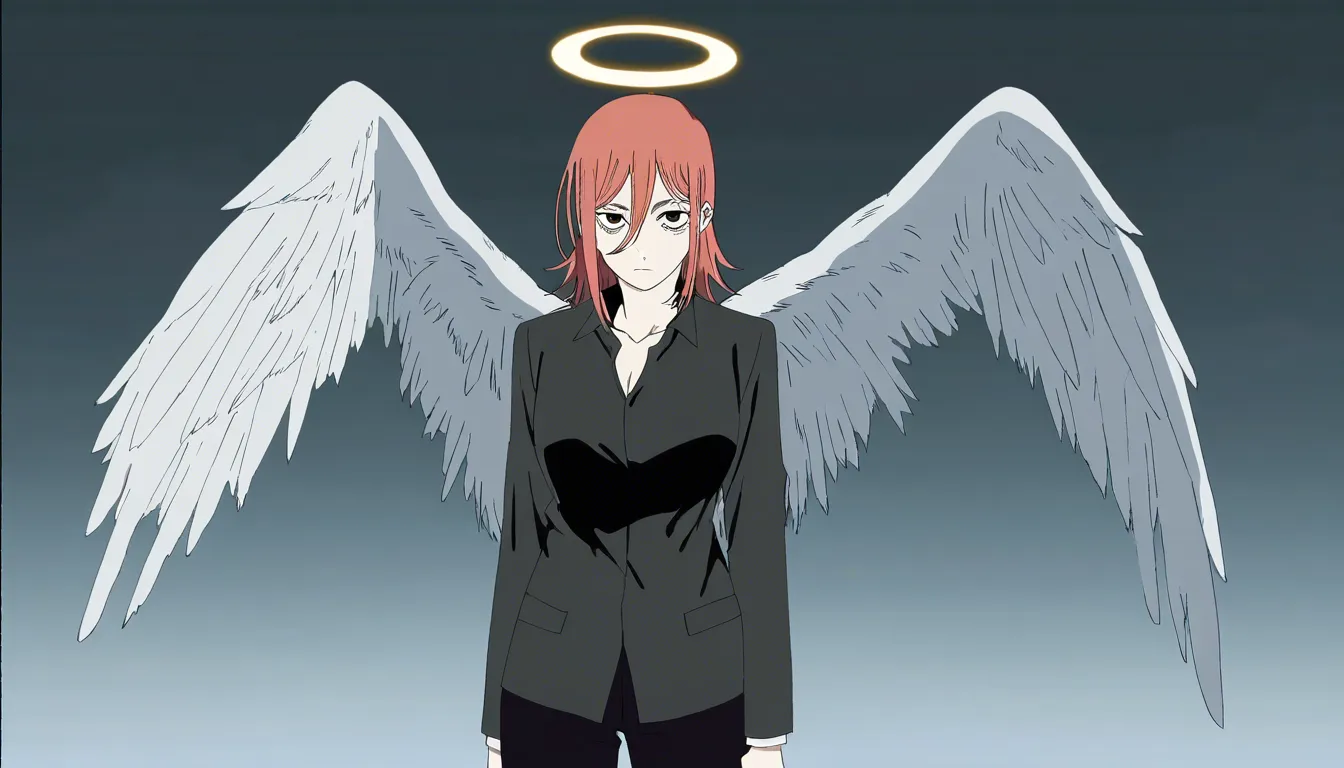 chainsaw_man_style, ((tatsuki_fujimoto_style)), 

angel_devil_(chainsaw_man), 1femboy with pale skin, long_red_hair, angel_wings, halo, on_bed, otoko_no_ko, gay, male_only, anal_penetration,, interracial anal sex with black_fat_male, 

big_black_cock, smirk_drooling, penis, erection, missionary, pov, from_above. feets, gay_sex, yaoi, male_only