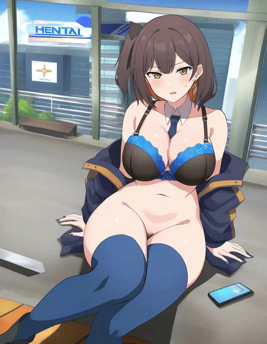 best quality, explicit detail, fukuga Kurumi (FX senshi kurumichan) bra bottomless fucked, hentai_studio_quality