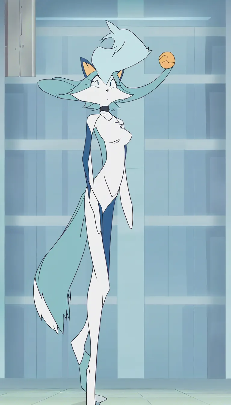 furry girl licking and sucking a skinny humans bare feet
