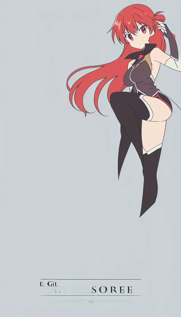 E girl with red hair wearing nothing but black thigh highs bends over and sucks black dick