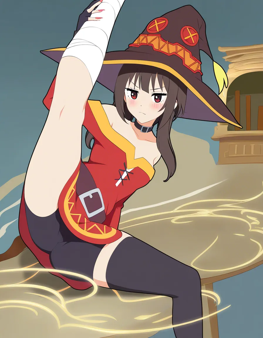 @kitagawa_marin , flexible, cosplay as megumin, hentai_studio_quality
