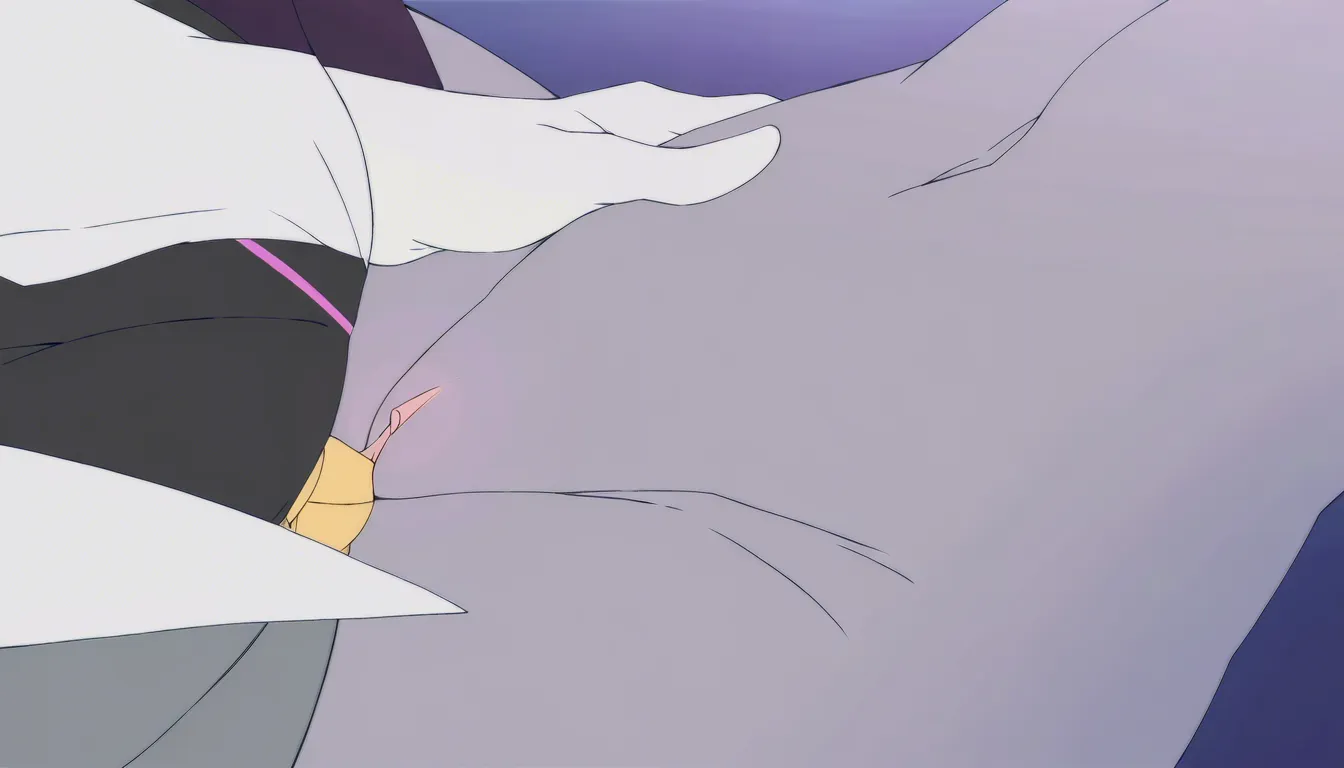 Judy Hopps, Rouge the bat, yuri, nude, furry, height difference, Judy lays on belly while Rouge lays next to Judy and touch Judy's pussy and licks her neck.