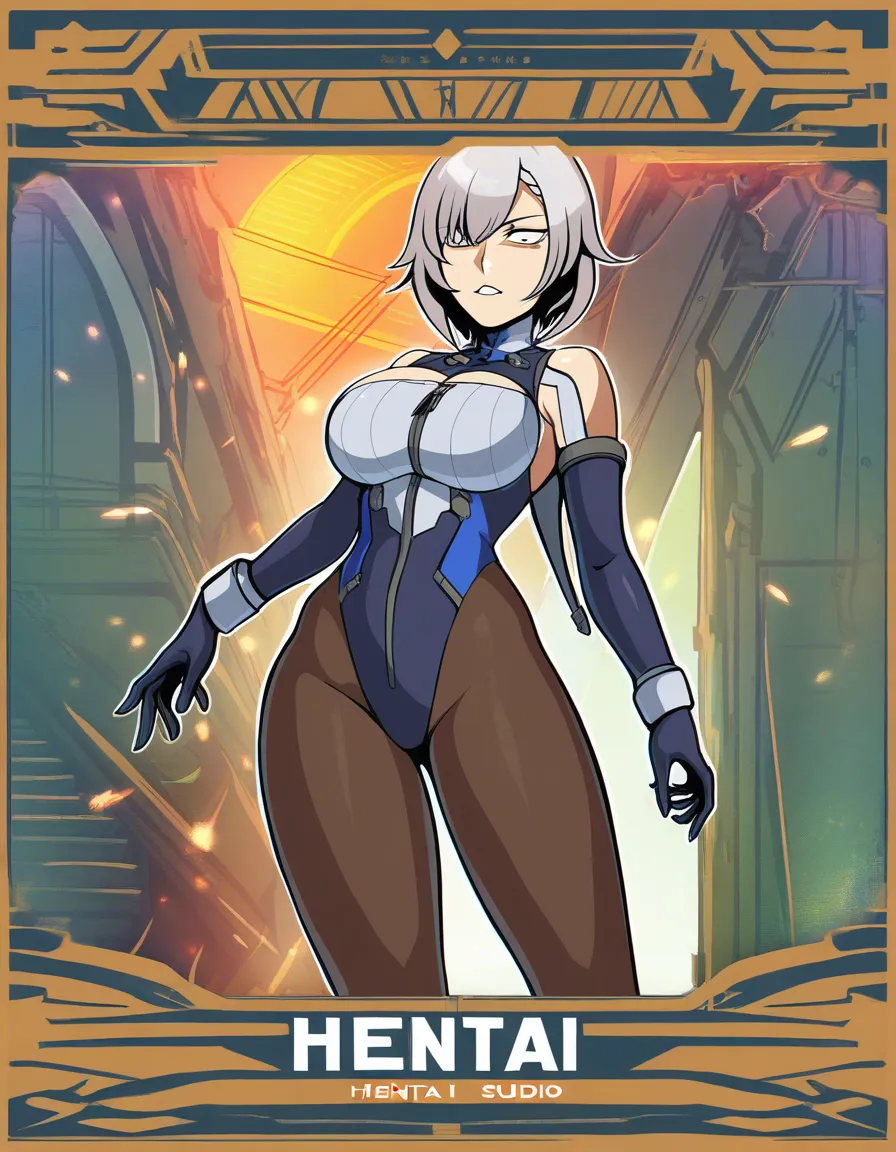 Shruken adult Woman next to Normal size man, hentai_studio_quality