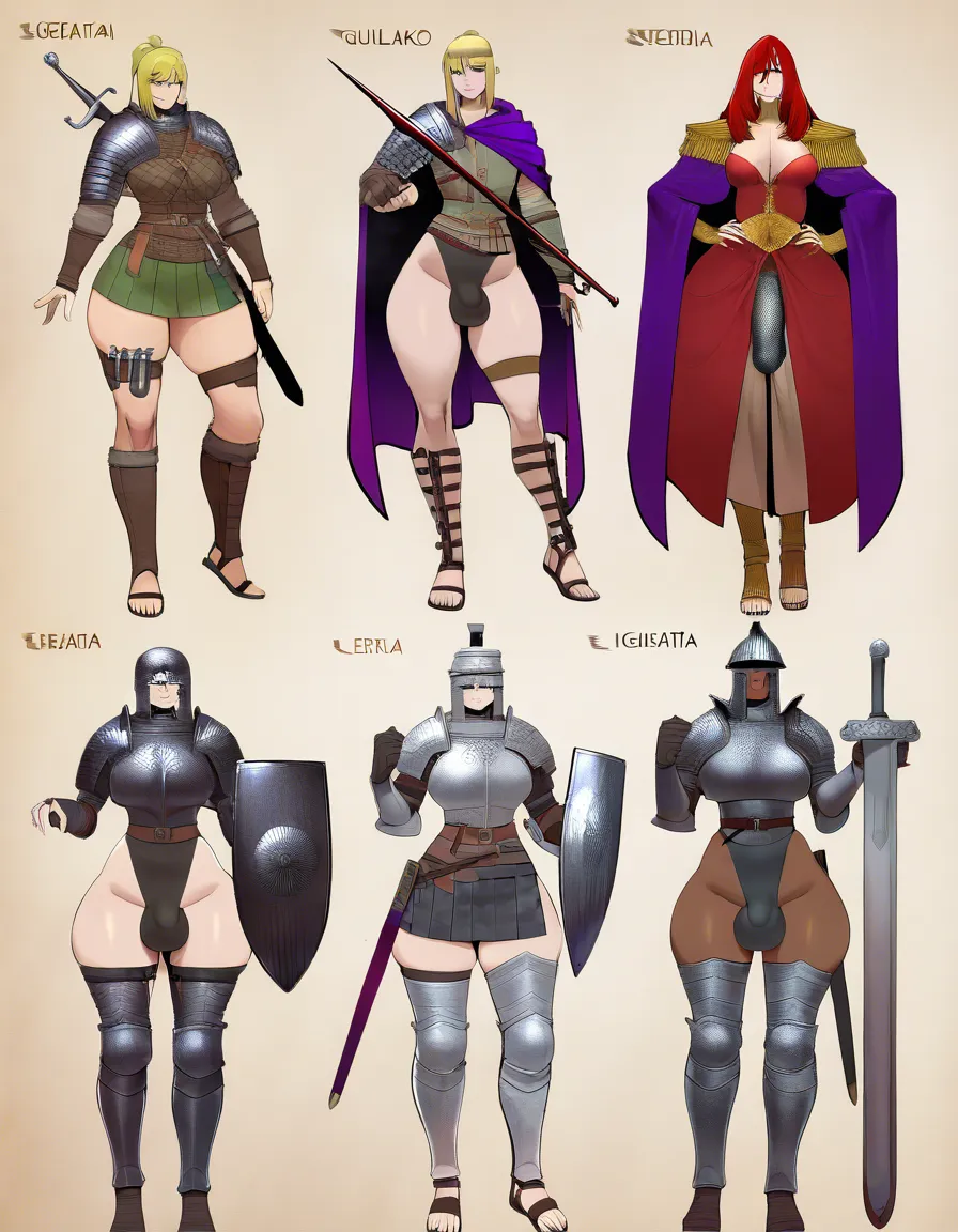tall otoko_no_ko dark_skin futanari plump wide_hips licking_lips praetorian guard black metal roman armor segmentata, roman black metal helmet, purple cloak, roman skirt, roman sandals, bulge, gladius roman sword, roman legionary shield, legionary armor, hentai_studio_quality, hentai_studio_quality, hentai_studio_quality