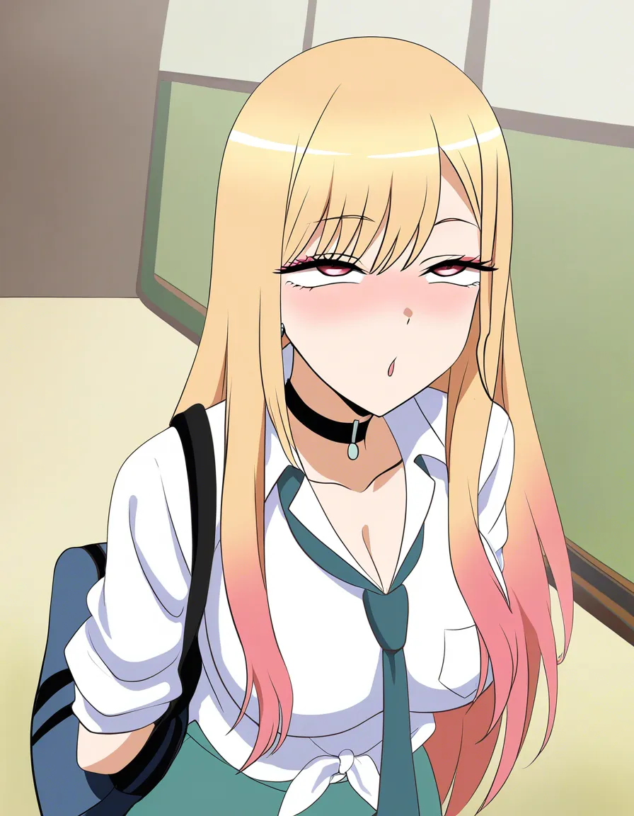 Marin kitagawa, solo , rolling_eyes, hentai_studio_quality