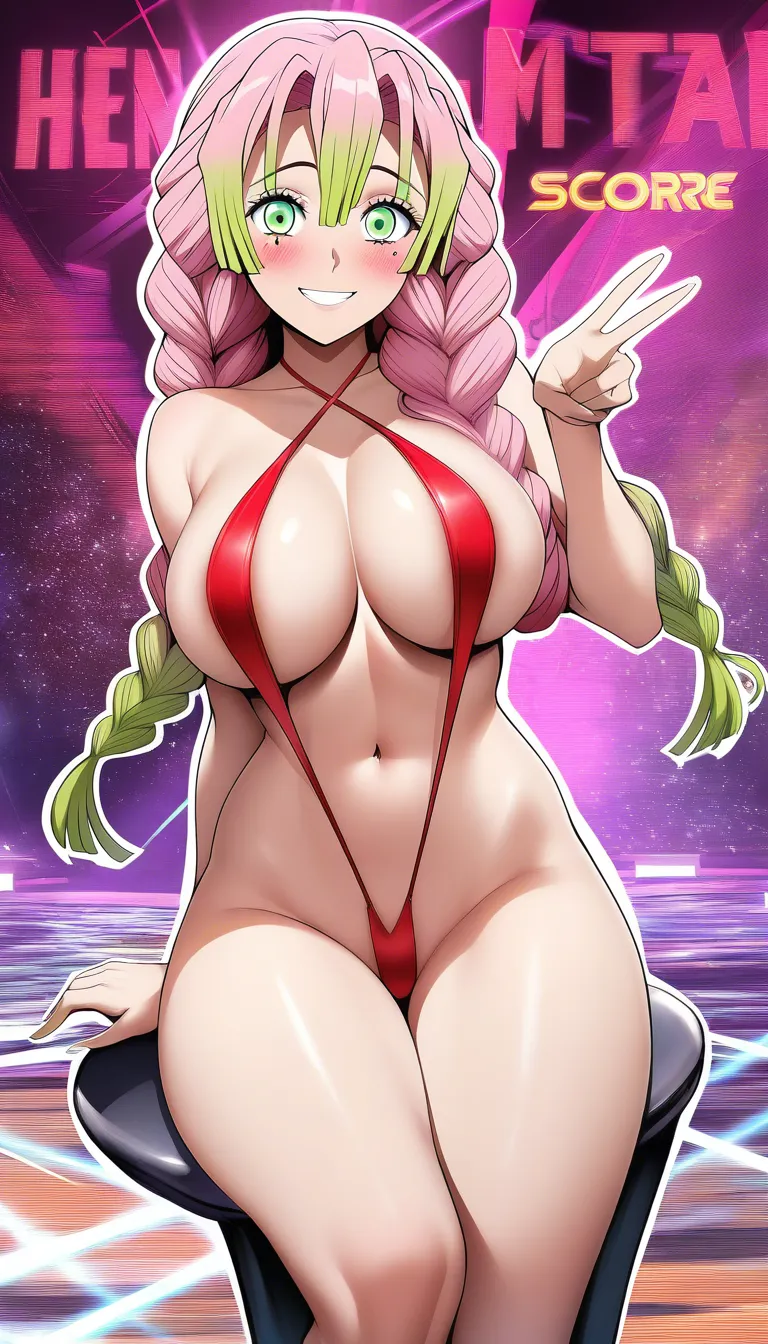 @kanroji_mitsuri. slingshot swimsuit., hentai_studio_quality