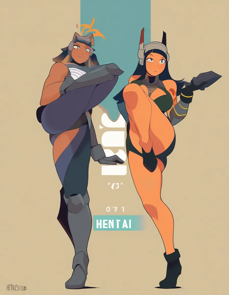 masterpiece, clean art, couple, black gloves, presenting, full body, hentai style, hentai_studio_quality