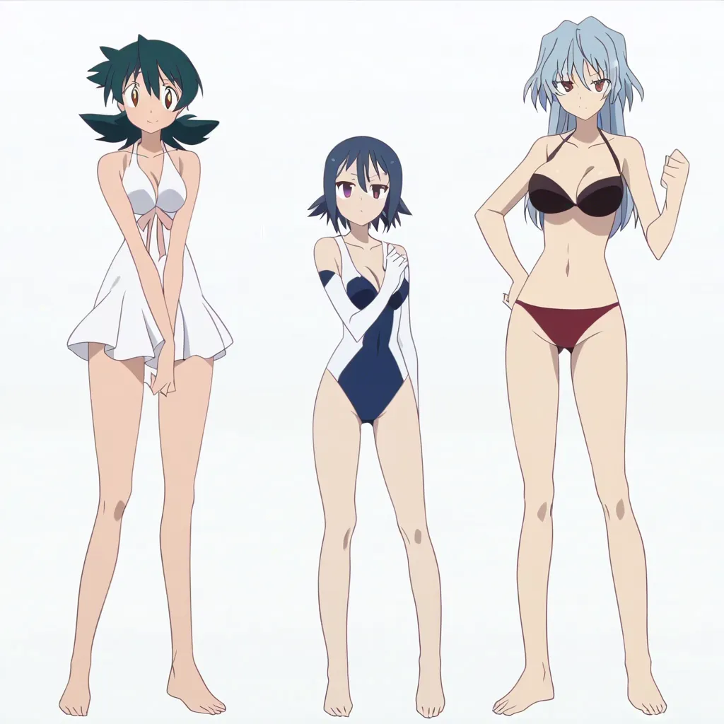 8k, sharp focus, detailed skin, 4girls, teasing, bare legs, white background, hyperrealistic