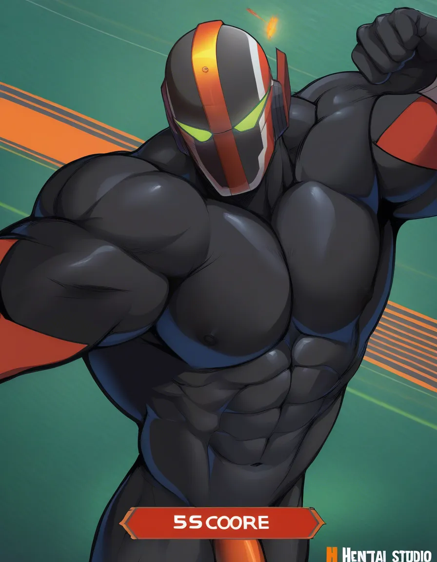 futanari black skin muscular, hentai_studio_quality