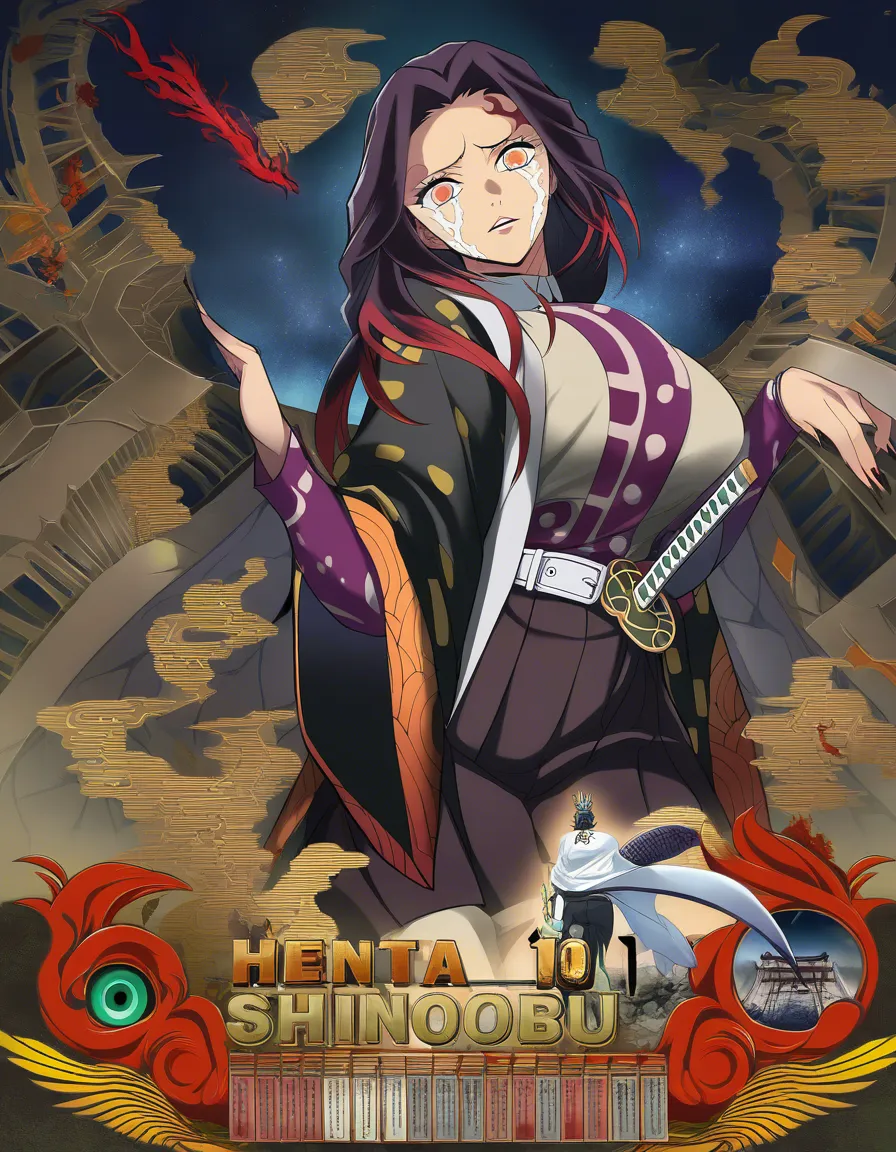 Quiero a shinobu de demon slayer, que se esté tocando el ano, que este agachado, esta editada, hentai_studio_quality