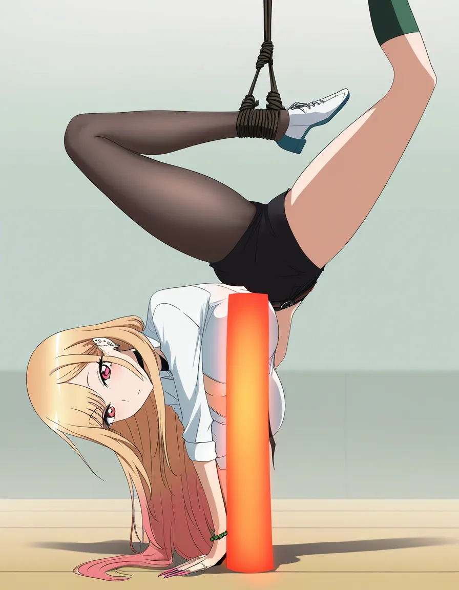 Marin kitagawa, flexible, contortion, expressionless, hard-core bondage, hentai_studio_quality