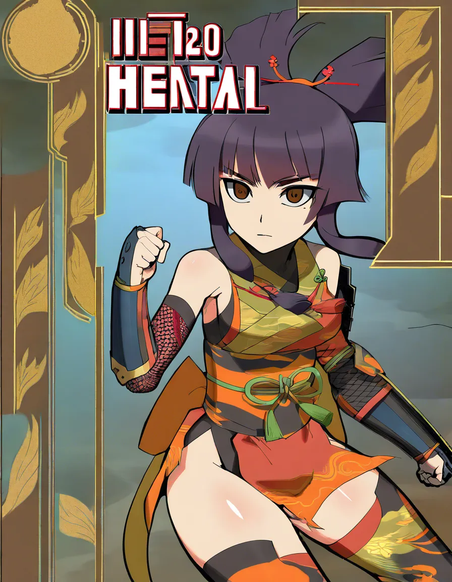 kaede_onimusha female ninja orange_clothes japanese_clothes orange_mini_skirt {black_hair low_ponytail short_hair }, bare_shoulders bare_thigh, brown_eyes,gauntlet, thighhighs, short_sideburns,, hentai_studio_quality, hentai_studio_quality, hentai_studio_quality, hentai_studio_quality, hentai_studio_quality, hentai_studio_quality, hentai_studio_quality