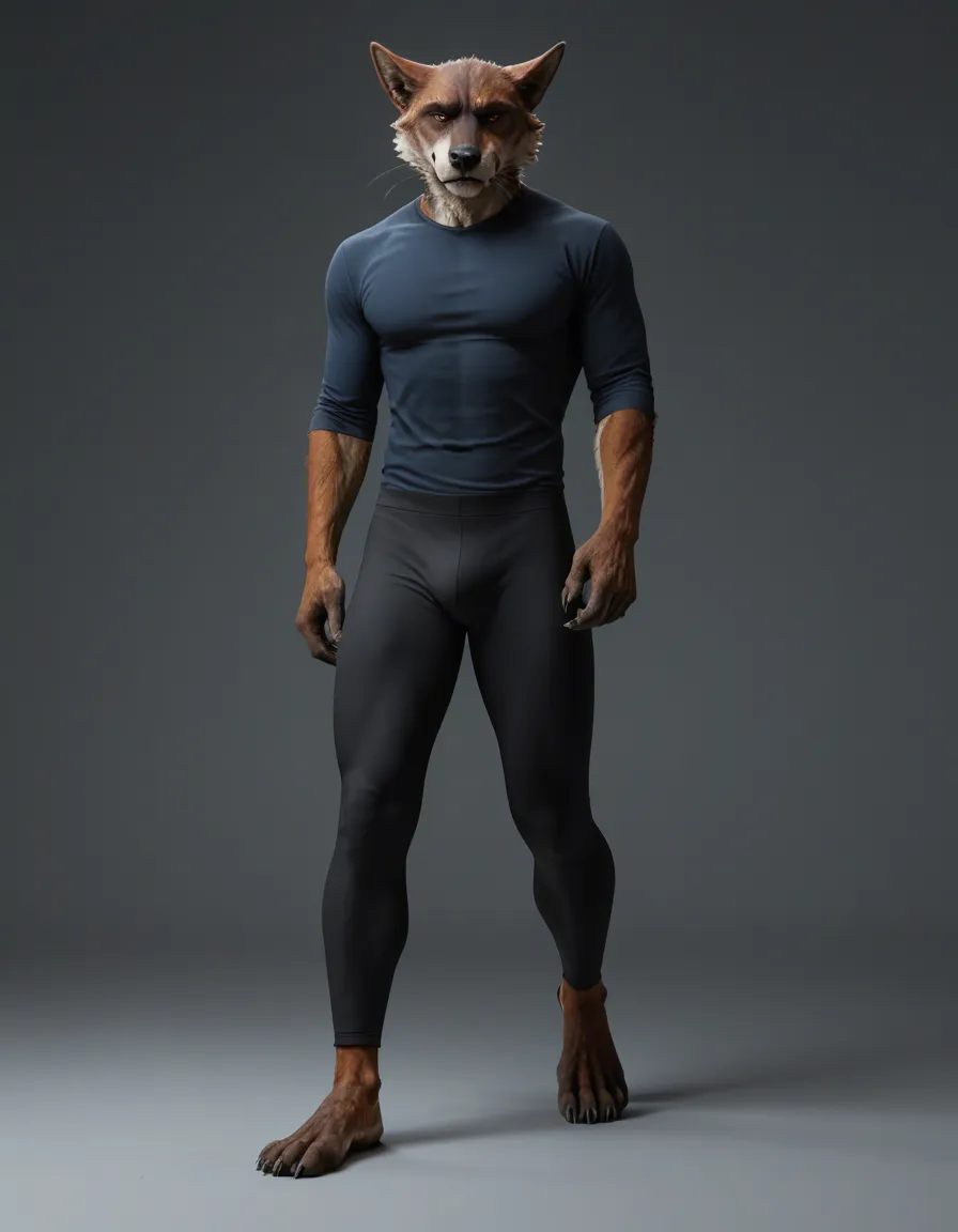 furry_male presenting feet with pores yoga pants sweat, score_9, score_8, 3d render, octane render, subsurface scattering, ray tracing, smooth shading